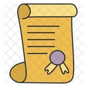 Diploma Certificate Approval Icon