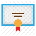 Certificado Titulo Educacion Icono