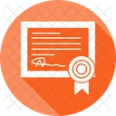 Diploma Certificate Lifelong Learning Icon Graduation Icon