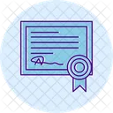 Diploma Certificate Lifelong Learning Icon Graduation Icon