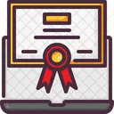 Certificate Diploma Elearning Icon