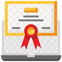 Certificate Diploma Elearning Icon
