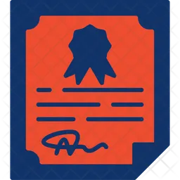 Diploma Certificate  Icon