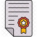 Certificate Degree Education Icon