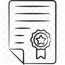 Certificate Degree Education Icon