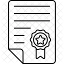 Certificate Degree Education Icon