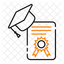 Certificate Graduation Degree Icon