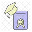 Certificate Graduation Degree Icon