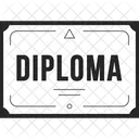 Diploma universitário  Ícone