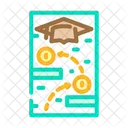 Diplôme en ligne  Icône