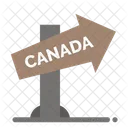 Dirección canadá  Icono