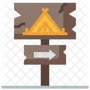 Dirección del camping  Icono