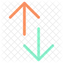 Direções para cima e para baixo  Ícone