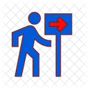 Direction Road Sign Navigation Icon