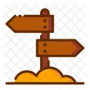 Direction Signpost Direction Board Icon
