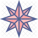 Direction Star Pole Icon