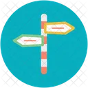 Direction Post Sign Icon