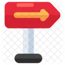 Direction Board Roadboard Signboard Icon