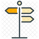 Directions Direction Board Icon