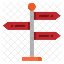 Sign Post Directions Icon