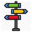 Direction Board Direction Sign Icon