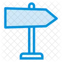 Direction Board Signage Icon
