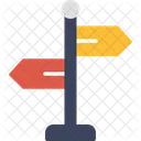 Direction Board Signboard Road Icon