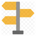 Direction Board Map Path Icon