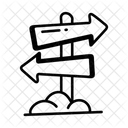 Road Directions Direction Board Road Board Icon