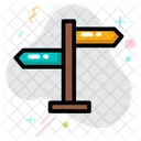 Direction Board Business Way Direction Icon