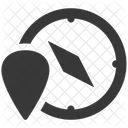 Pin Compass Map Icon