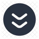 Direction Down Circle Direction Down Arrow Icon