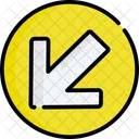 Direction down left  Icon