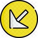 Direction down left  Icon