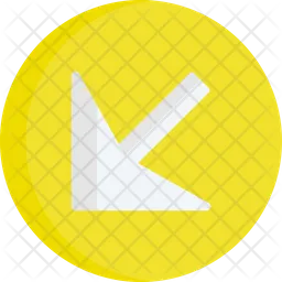 Direction down left  Icon