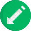 Direction down left  Icon