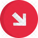 Direction down right  Icon