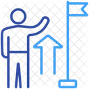 Leadership Progres Drapeau Icon
