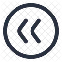 Direction Left Circle Arrow Icons Outline Arrows Icon