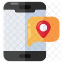 Carte Mobile Localisation Mobile Direction Mobile Icône