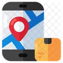 Carte Mobile Localisation Mobile Direction Mobile Icône