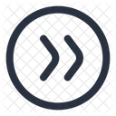 Direction Right Circle Arrow Icons Outline Arrows Icon