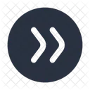 Direction Right Circle Arrow Icons Solid Arrows Icon