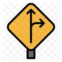 Direction Sign Intersection Road Sign Icon