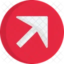 Flat Direction Direction Arrow Icon