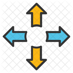 Road Direction Sign Icon - Download in Colored Outline Style