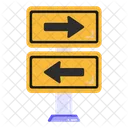 Road Arrows Directional Arrows Road Traffic Board Icon