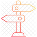 Directional sign board  Icon