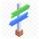Directional Sign Board  Icon
