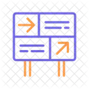 Directional sign  Icon